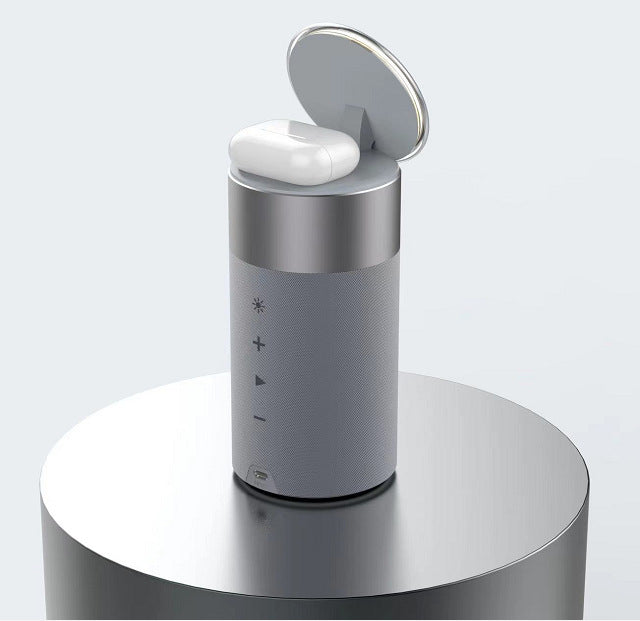 3-in-1 Wireless Charger & Bluetooth Speaker with Touch Lamp