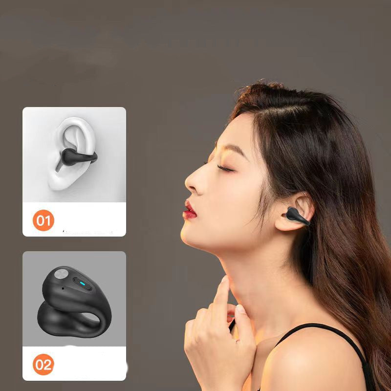 Bone Conduction TWS Ear Clip Bluetooth 5.3 Earbuds