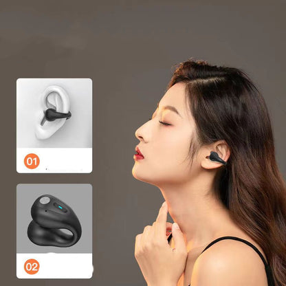 Bone Conduction TWS Ear Clip Bluetooth 5.3 Earbuds