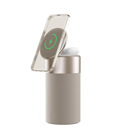 3-in-1 Wireless Charger & Bluetooth Speaker with Touch Lamp