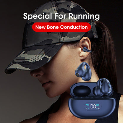 Bone Conduction TWS Ear Clip Bluetooth 5.3 Earbuds